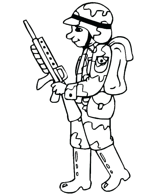 600x776 Coloring Pages Of Army Soldiers Coloring Pages Soldier Drawing
