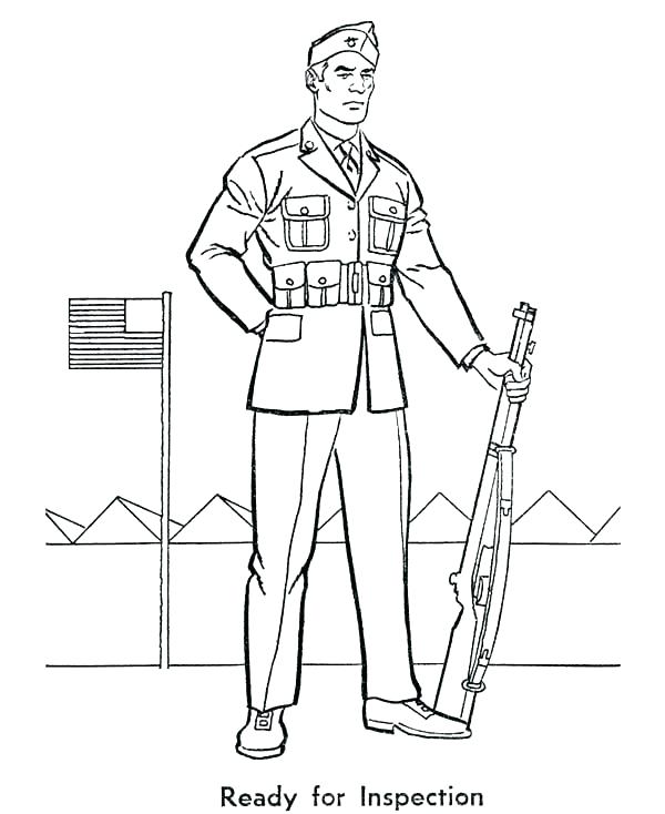 600x734 Soldier Coloring Page Soldiers Coloring Pages Revolutionary War