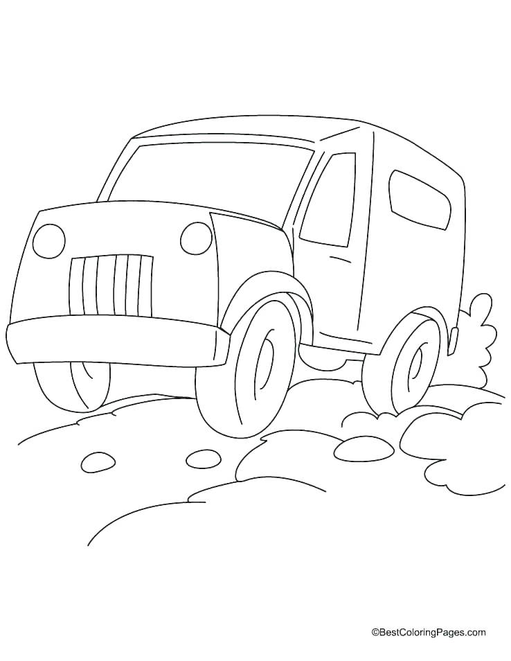738x954 Jeep Coloring Page Jeep Coloring Page Car Monster Truck F Road