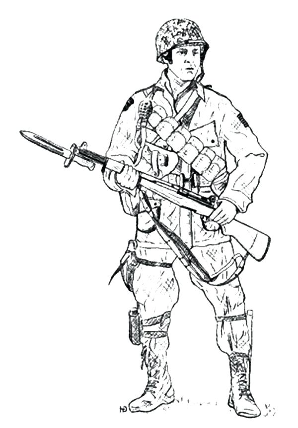 Army Guy Coloring Page Coloring Pages