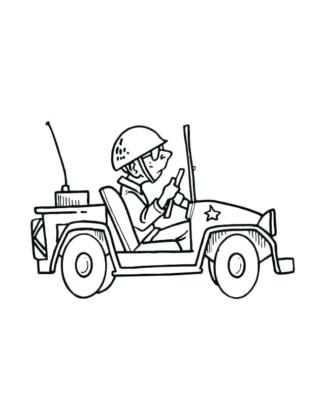 640x827 Tank Coloring Page Jeep Coloring Pages Army Men Coloring Pages