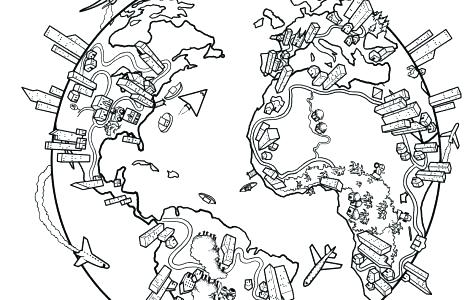 470x300 Coloring Pages Of Flags Around The World