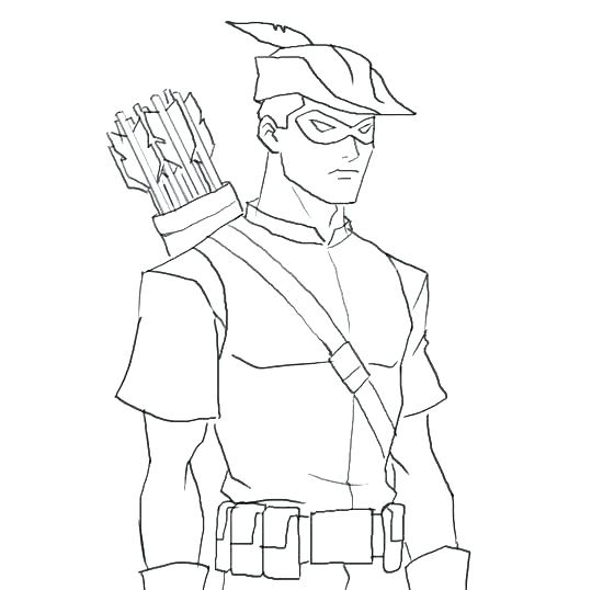 550x538 Arrow Tv Show Coloring Pages