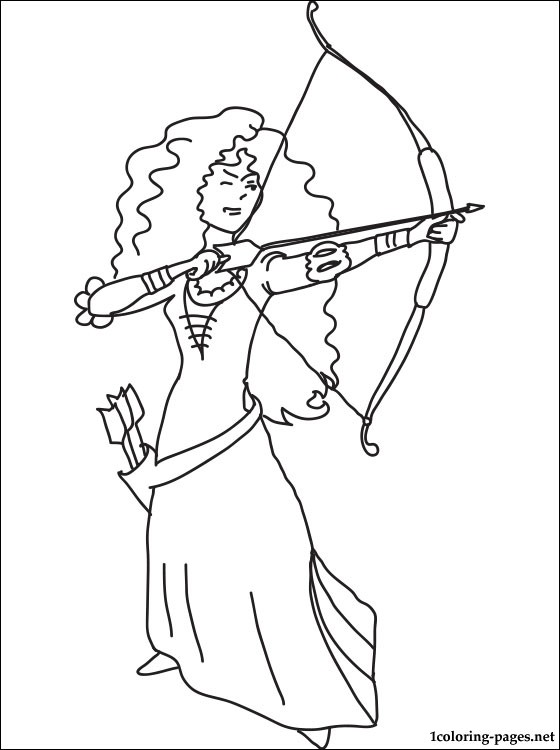 560x750 Bow And Arrow Coloring Pages