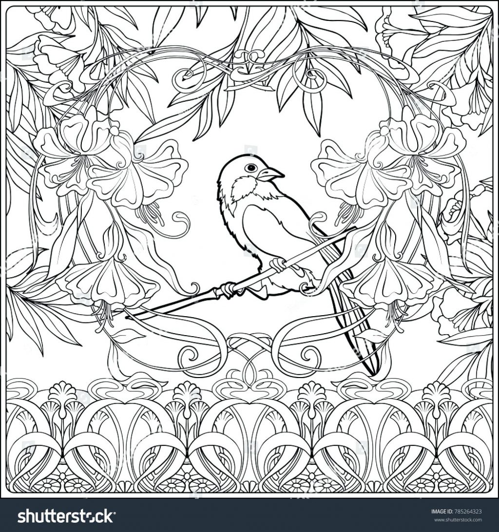 1024x1092 Coloring Page Art Nouveau Coloring Pages Sheets For Adults Art
