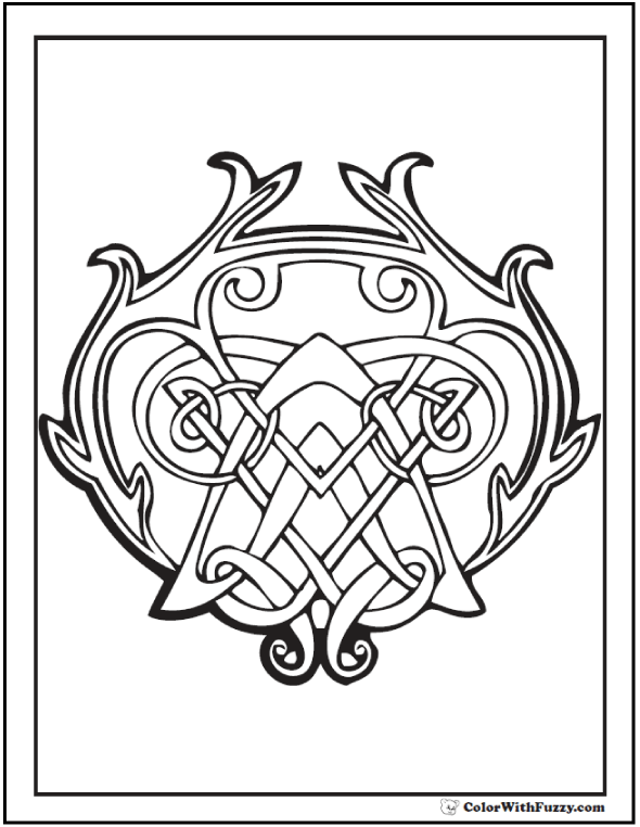590x762 Celtic Coloring Pages Irish, Scottish, Gaelic