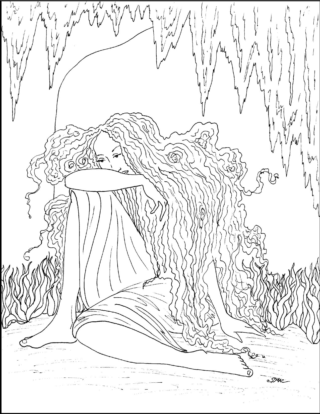 1275x1650 Art Nouveau Coloring Pages