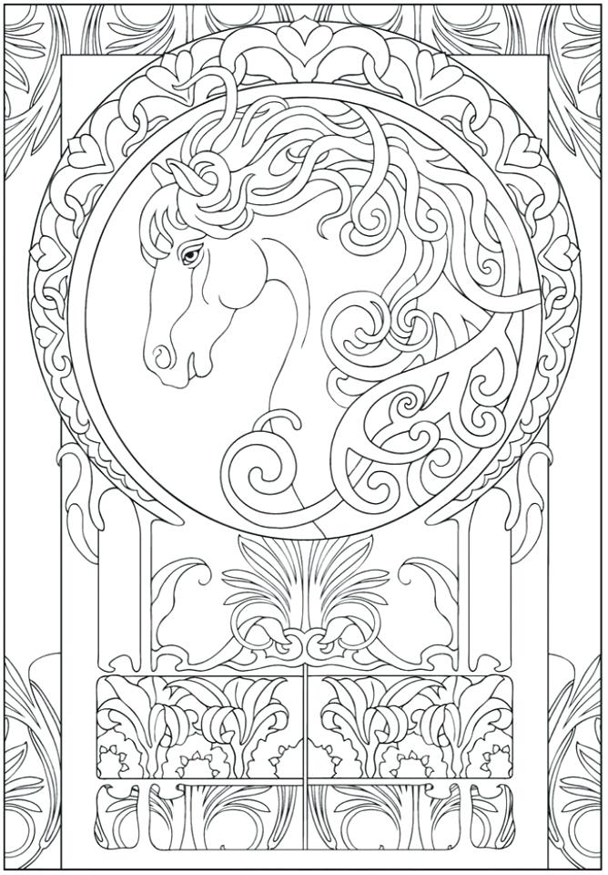668x960 Art Deco Coloring Pages