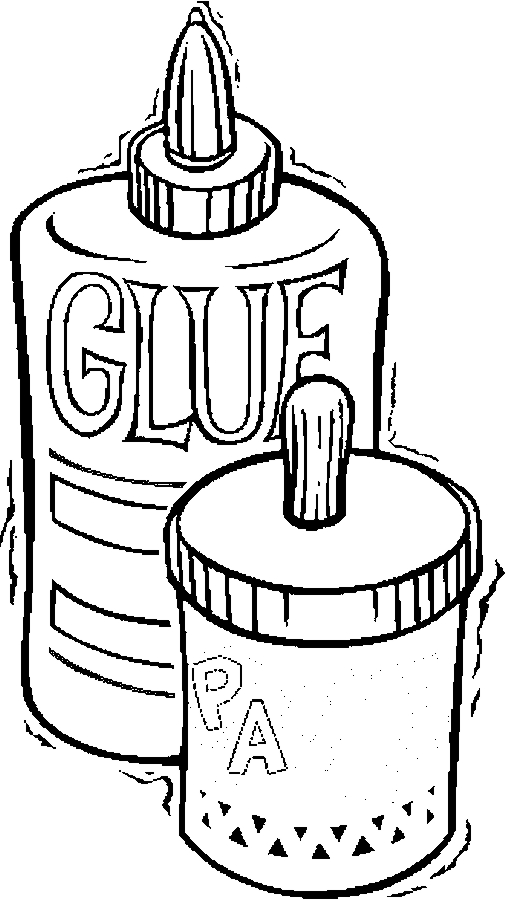 506x900 Glue Paste Coloring Page
