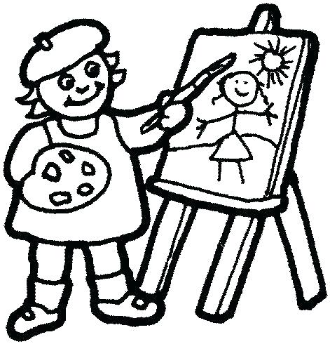 471x490 Famous Artists Coloring Pages Artist Coloring Books As Well As