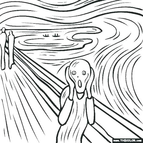 476x476 Famous Painting Coloring Pages Van Coloring Pages Famous Paintings