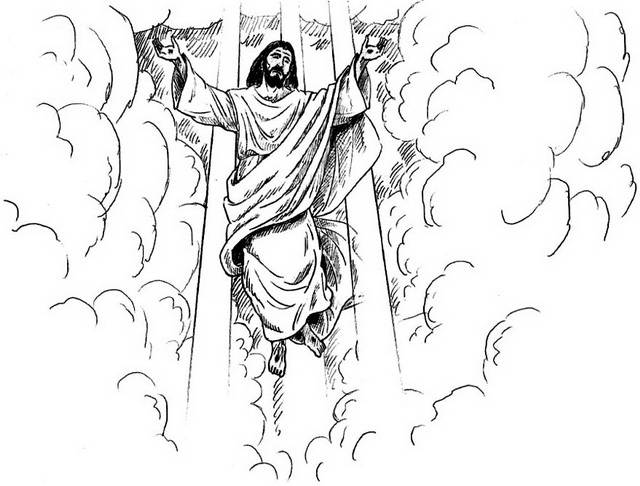640x486 Ascension Of Jesus Christ Coloring Pages