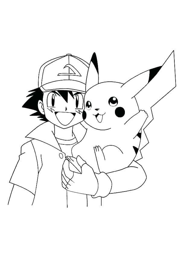 600x849 Pikachu Color Pages Coloring Pages Coloring Pages Free Charming
