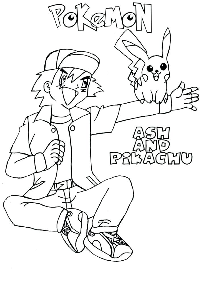 724x1024 Ash Ketchum Coloring Pages Ash Coloring Page Free Printable