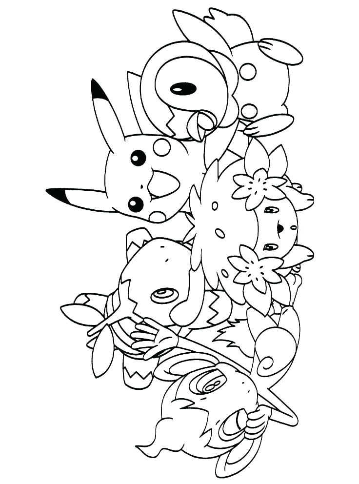 736x992 Pokemon Coloring Pages Pikachu