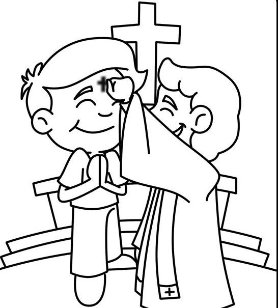 546x605 Ash Wednesday Coloring Pages