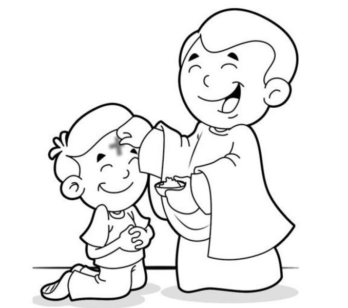 678x600 Ash Wednesday Coloring Sheet Kids Europe Travel Inside Pages