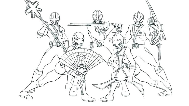 770x430 Power Ranger Coloring Pages
