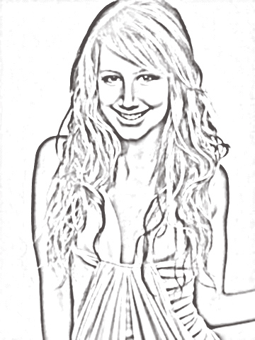 360x480 Cartoon Design Disney Movie Coloring Pages Ashley Tisdale