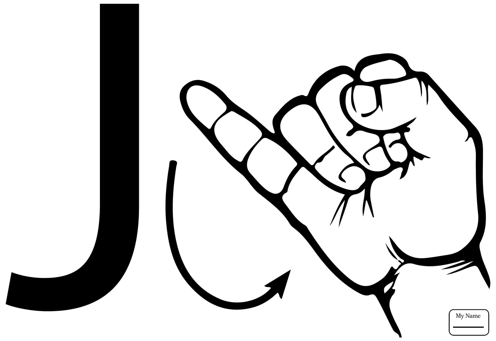 1971x1355 American Sign Language Coloring Pages