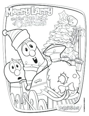 309x400 Veggie Tales Christmas Star Coloring Sheets Veggietales Coloring
