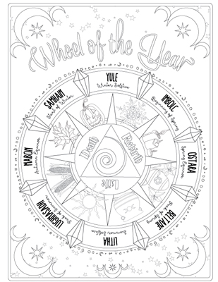309x400 Awesome Ideas Astrology Coloring Pages Book Of Shadows Witchcrafty