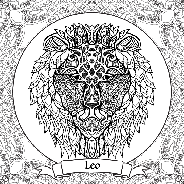 596x596 Zodiac Signs Coloring Pages On Behance