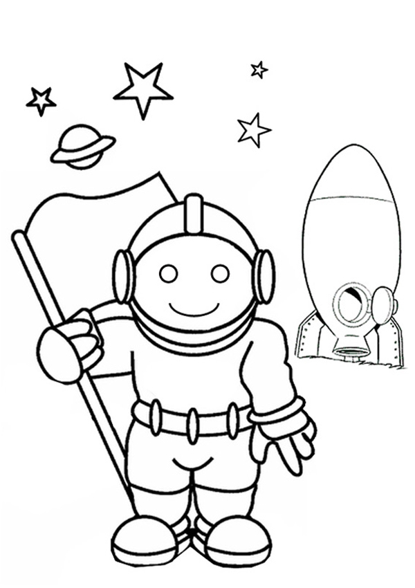 600x850 Free Online Astronaut Colouring Page Kids Activity Sheets