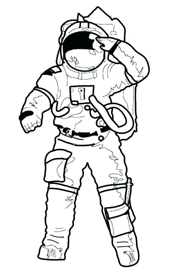 600x900 Astronaut Coloring Page
