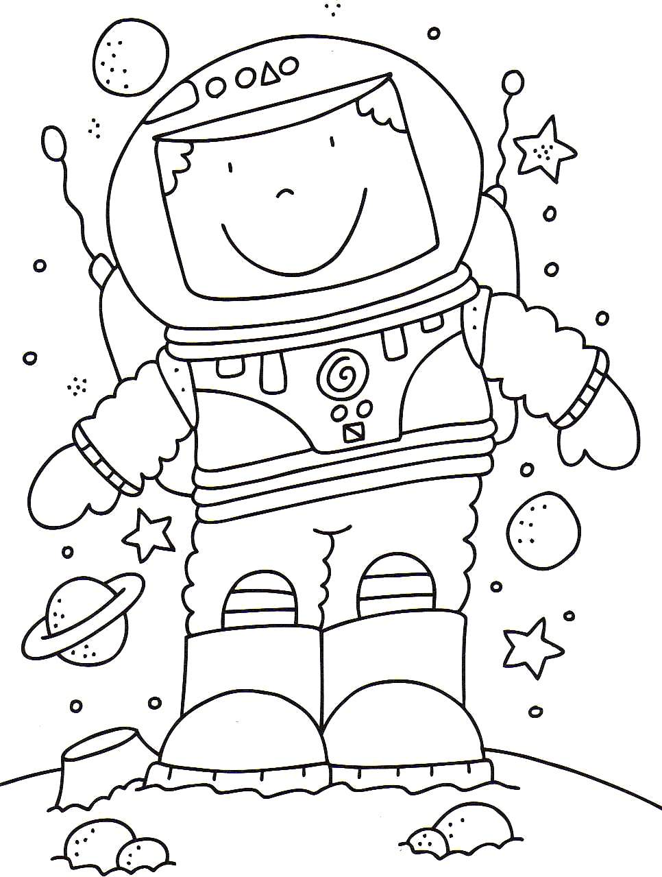 966x1279 Astronaut Coloring Pages