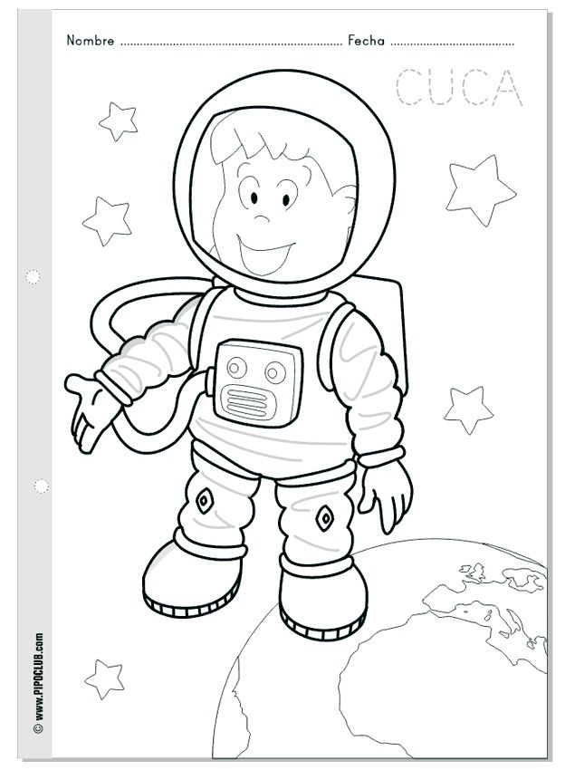 624x850 Free Printable Astronaut Coloring Page Crafts And Worksheets