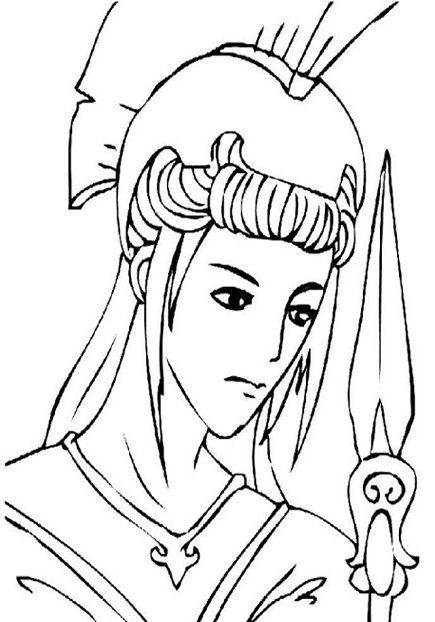 435x622 Greek Gods Kids Coloring Pages And Free Goddess Goddesses