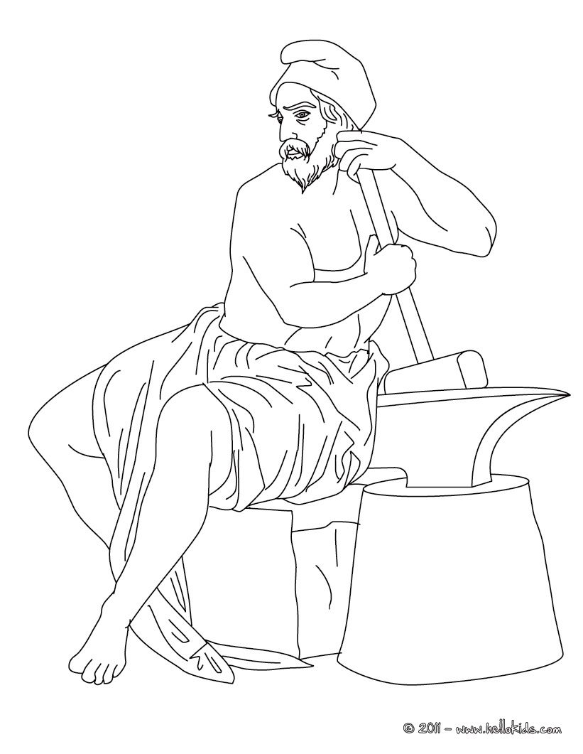 821x1061 Hephaestus Greek Goddess Gods Coloring Page Coloring Pages