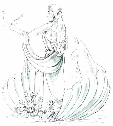 432x480 Greek Goddess Coloring Pages
