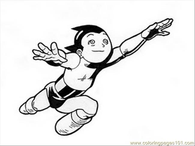 650x489 Mighty Atom Coloring Page