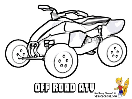 440x330 Four Wheeler Coloring Pages Pictures To Pin