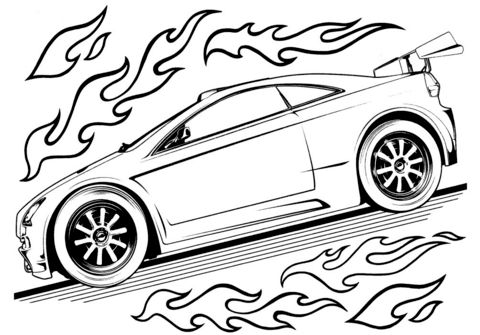 480x335 Car Printable Coloring Pages Audi Car Coloring Page Coloring