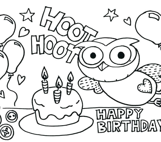 678x600 Happy Birthday Aunt Coloring Pages Happy Birthday Coloring Sheets