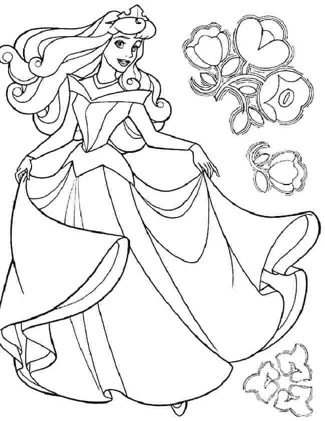 649x840 Aurora Coloring Pages Aurora Coloring Page Free Printable