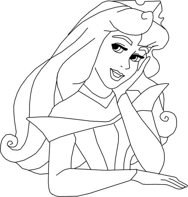 600x630 Princess Aurora Is So Beautiful In Sleeping Beauty Coloring Page