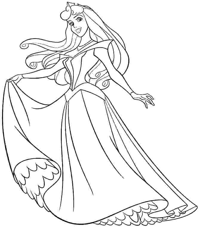 670x769 Sleeping Beauty Color Pages Aurora Coloring Pages Pics Sleeping