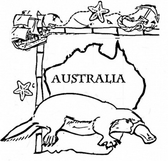 570x544 Free Australian Colouring Pages Australia Day Coloring Pages