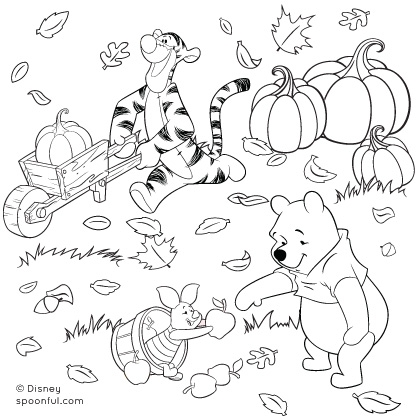 420x420 Fall Coloring Pages Pdf