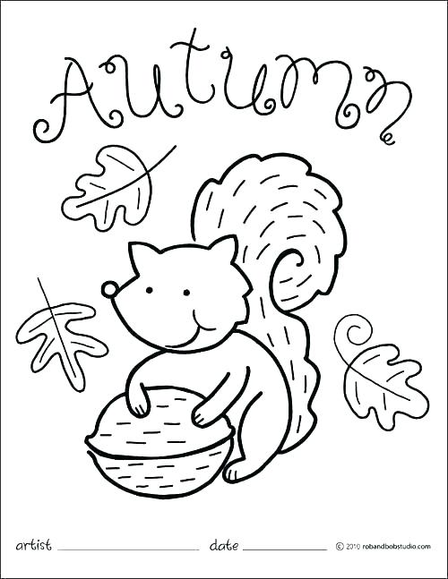 500x647 Fall Coloring Sheets For Preschoolers