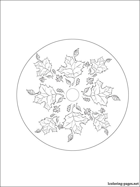 560x750 Autumn Mandala Coloring Page Coloring Pages