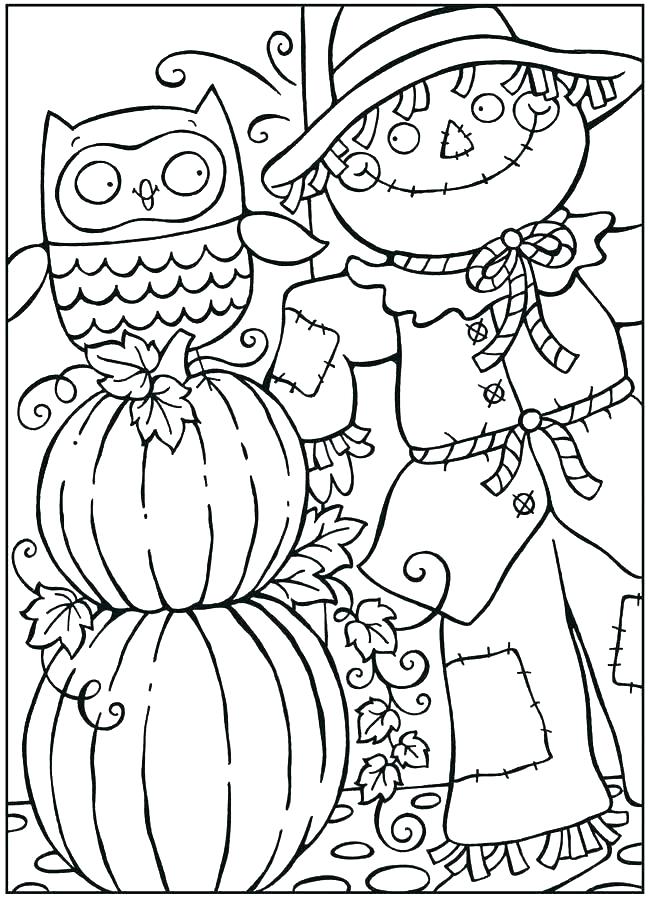 650x900 Printable Autumn Themed Coloring Pages Fall Color To Print Free