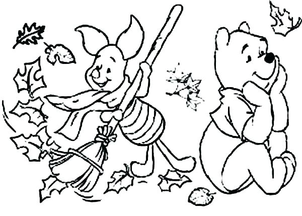600x429 Autumn Coloring Pages Printable