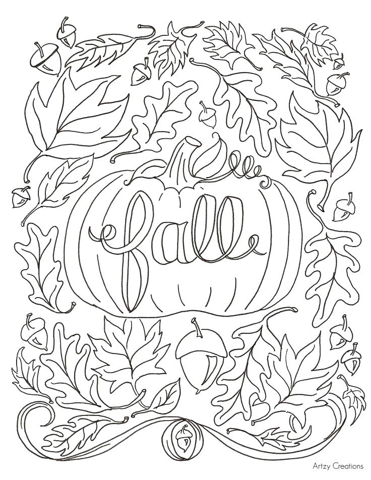 736x952 Autumn Coloring Pages Printable Free Coloring Sheets Autumn