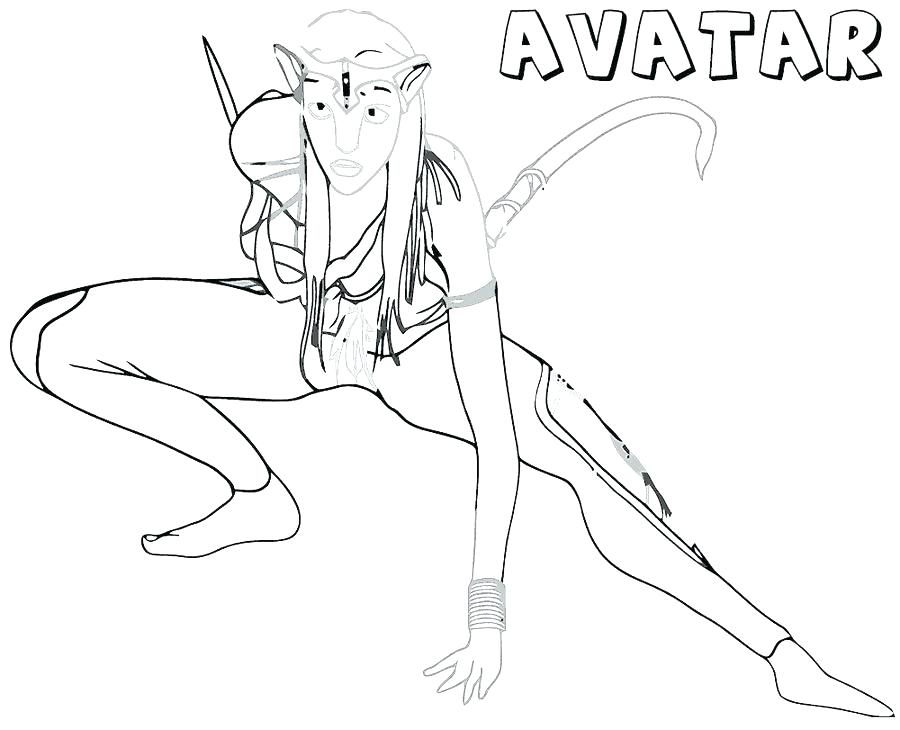 900x730 Avatar The Last Coloring Pages Blue