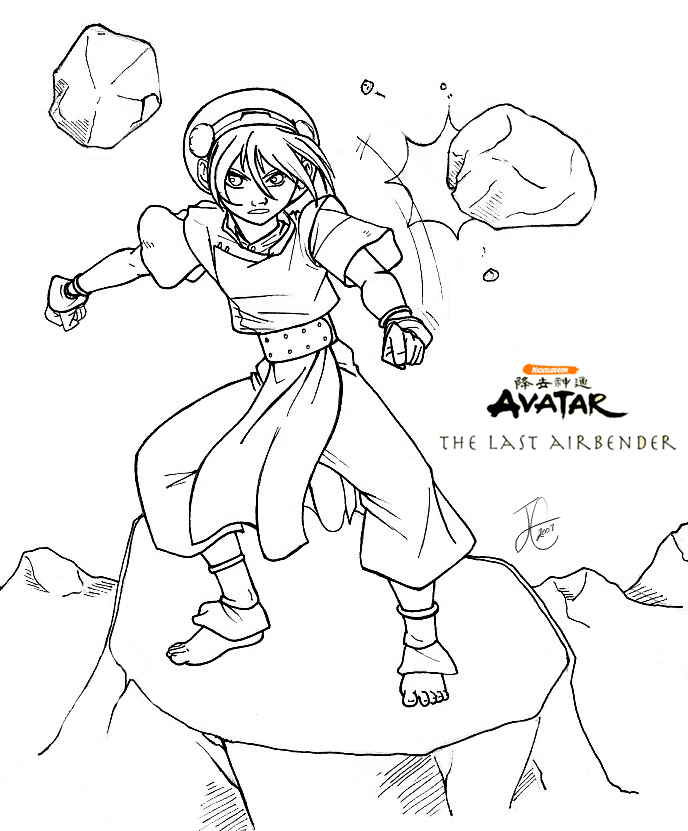688x831 The Last Airbender Coloring Pages The Last Airbender Party Ideas
